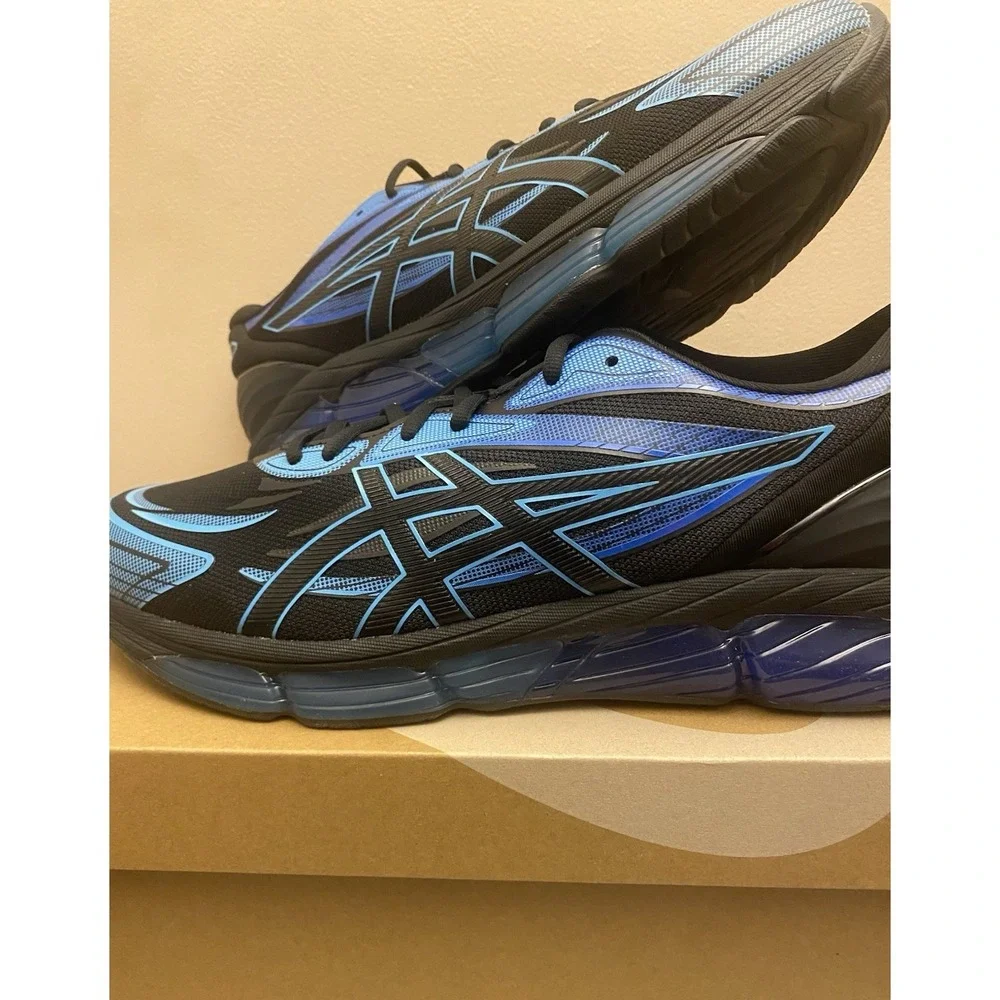 Size 13 US - ASICS GEL QUANTUM 360 Black Blue Men's Sneakers (New with Box)